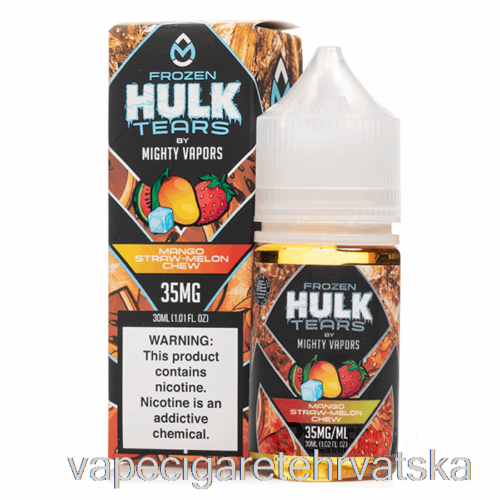 Vape Cigareta Smrznuti Mango Slamka Dinja Za žvakanje - Hulk Tears Soli - 30 Ml 50 Mg